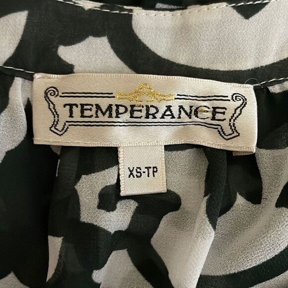 TEMPERANCE Sleeveless Peplum Blouse Size Extra Small - Picture 8 of 10
